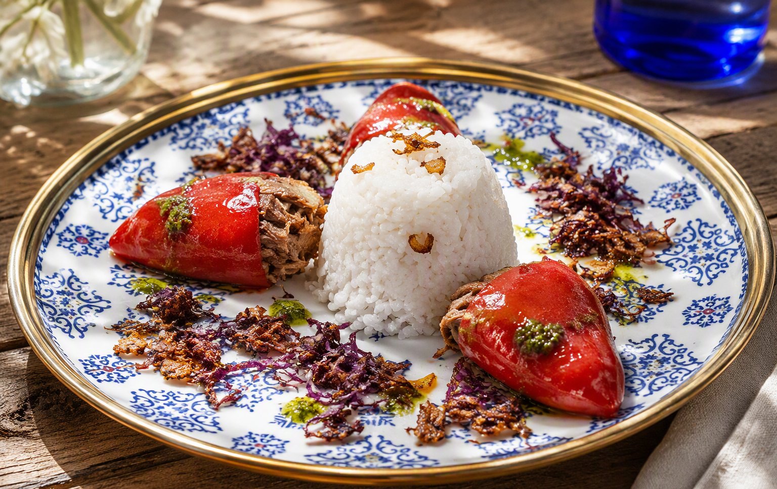 Pimientos del piquillo stuffed with oxtail